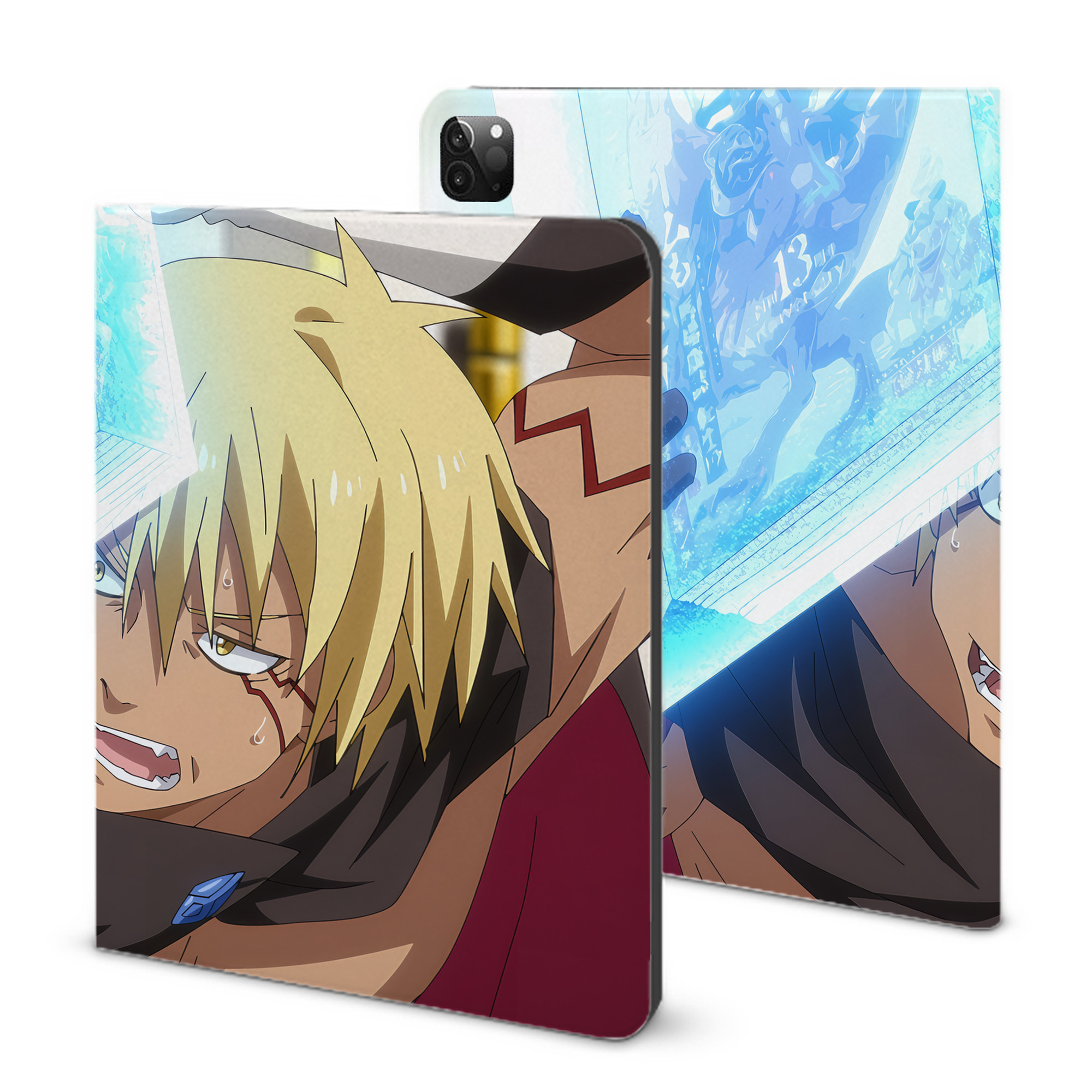 （画像用） 転スラ Regarding Reincarnated to Slime IPadケース ペンホルダー付き ブックスタイルデザイン
